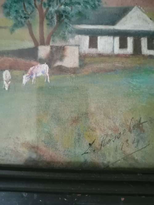 ANTIQUE ROSSALET PAINTING