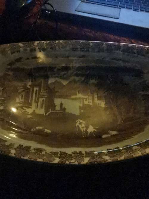 ANTIQUE MALING BOWL NEWCASTLE ON TYNE MARK DOWN