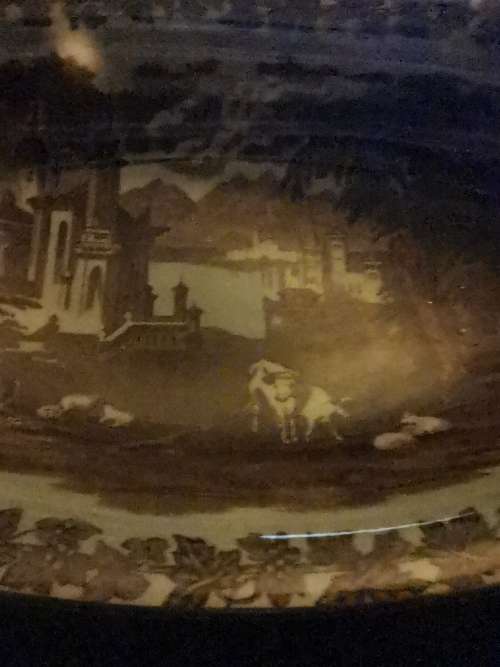 ANTIQUE MALING BOWL NEWCASTLE ON TYNE MARK DOWN