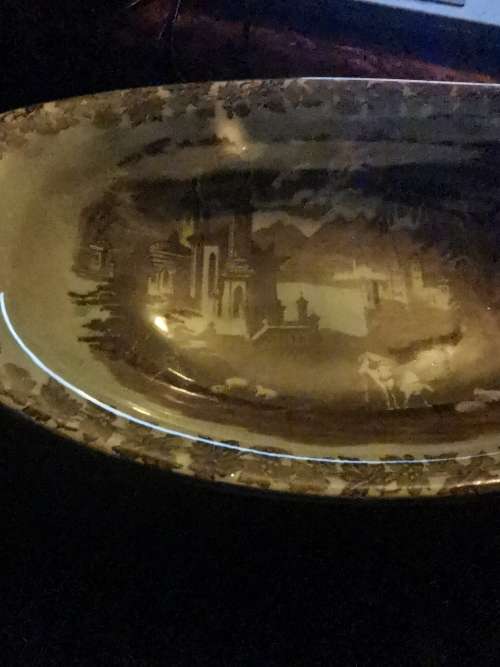 ANTIQUE MALING BOWL NEWCASTLE ON TYNE MARK DOWN
