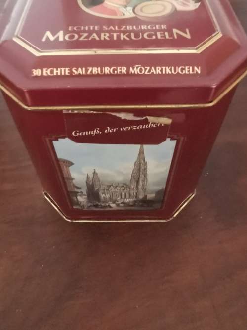 VINTAGE MOZART KUGELN TIN
