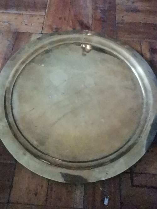 BRASS WALL HANGING PLATE 39CM