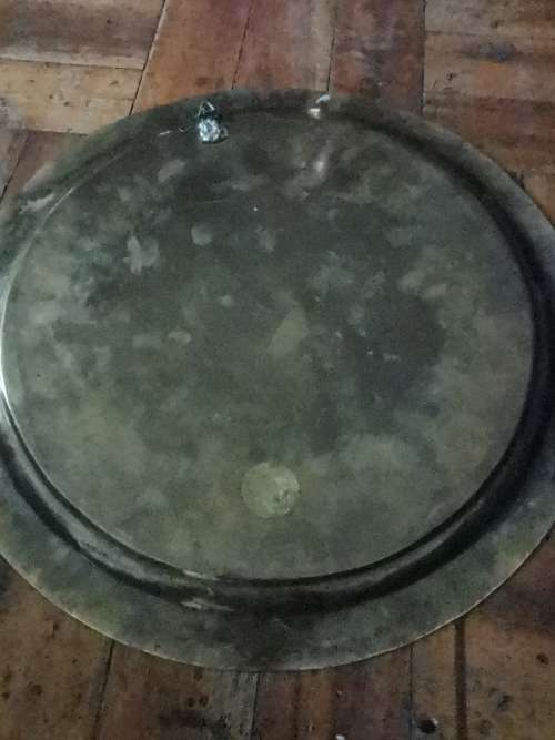 BRASS WALL HANGING PLATE 39CM