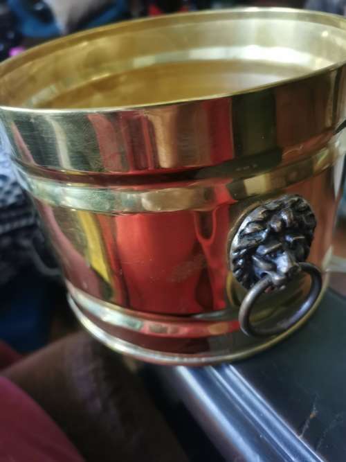 SOLID BRASS PLANTER