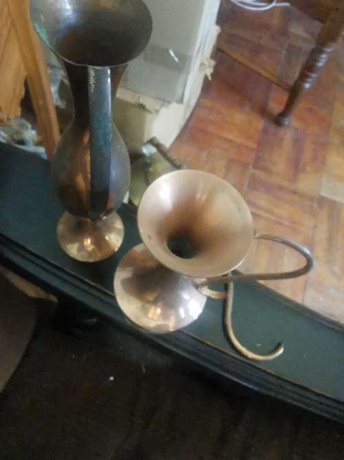 2 copper vases