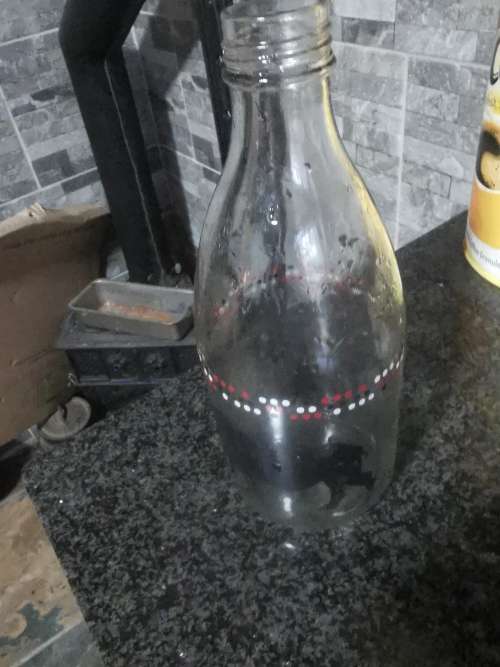 VINAGE COW MILK BOTTLE