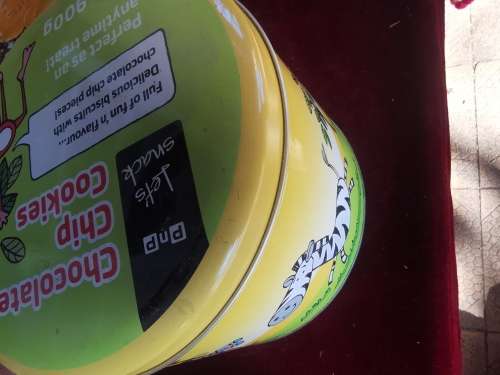Collectable chocolate chip tin