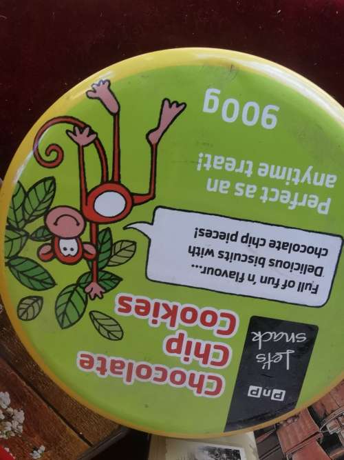 Collectable chocolate chip tin