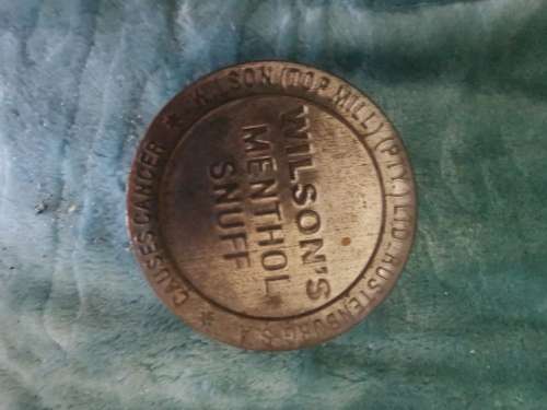 WILLSONS MENTHOL  SNUF  TIN