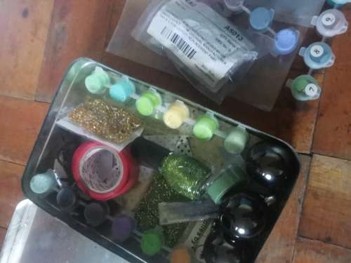 VINTAGE TIN WITH GOODS