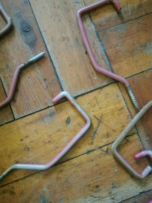 6 VINTAGE TREE HOOKS
