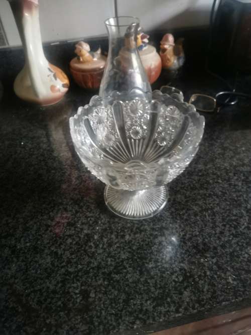 Antique  detailed glass  holder