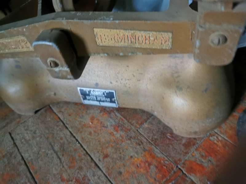 ANTIQUE BURMINGHAM SCALE WITH WEIGHTS