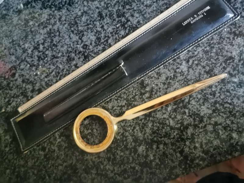 VINTAGE LETTER OPENER IN HOLDER