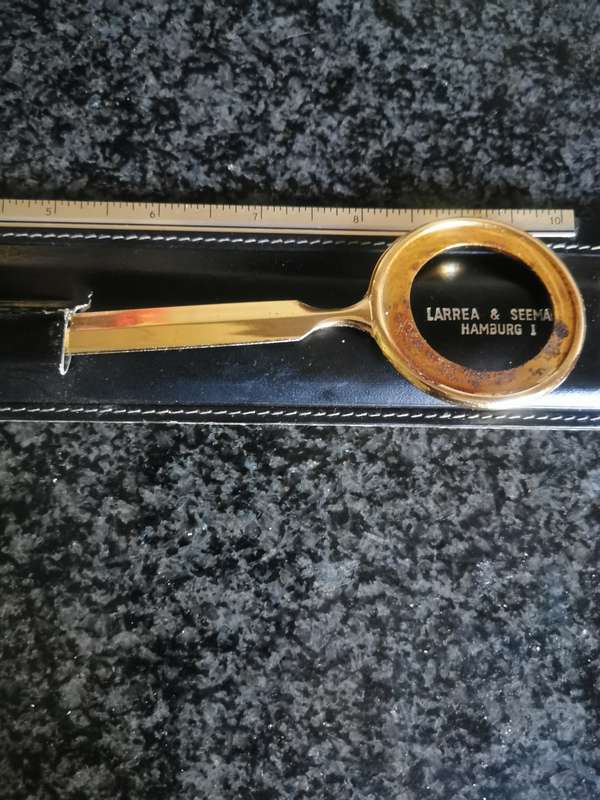 VINTAGE LETTER OPENER IN HOLDER