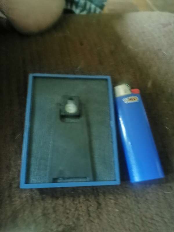 VINTAGE SMALL BLUE FRAME WITH GLASS