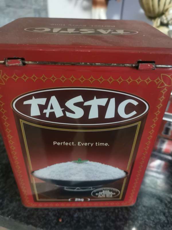 2 KG TASTIC RICE TINS