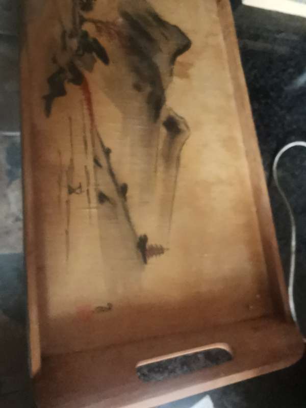 VINTAGE WOODEN TRAY 2