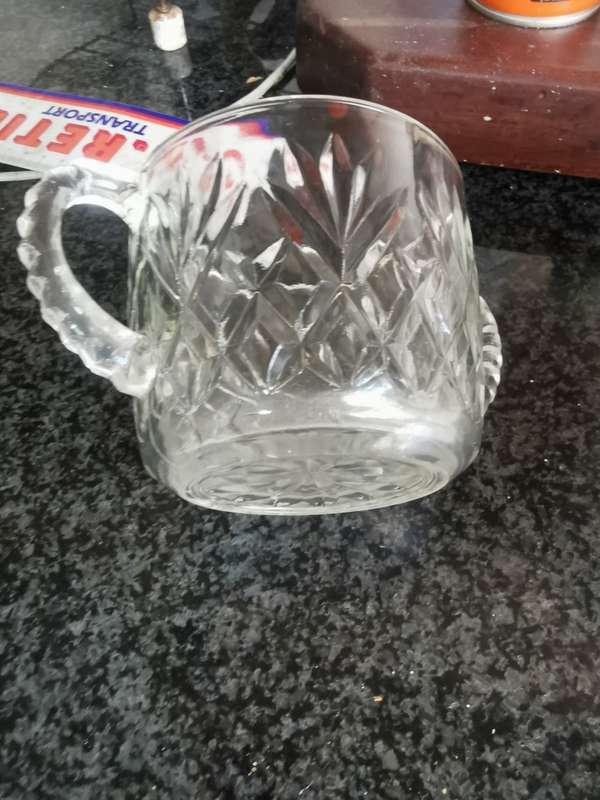 Vintage glass sugar pot