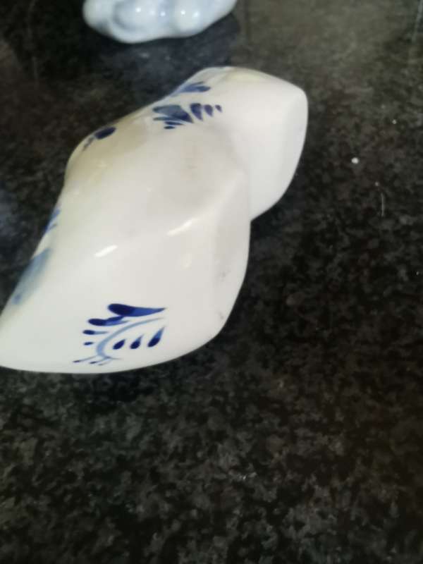 Vintage big delft shoe