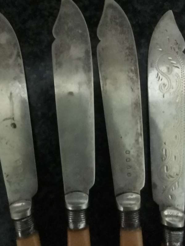 4 EPNS FRUIT KNIVES