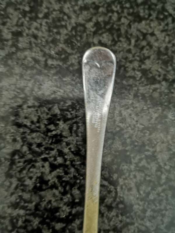 Vintage  Sipelia chrome plated sheffield sugar spoon