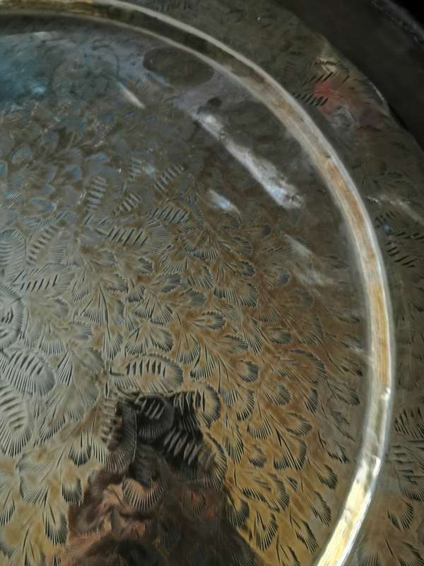 VINTAGE BRASS WALL HNGING PLATE