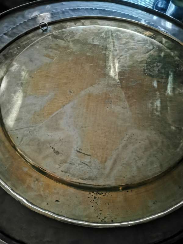 VINTAGE BRASS WALL HNGING PLATE
