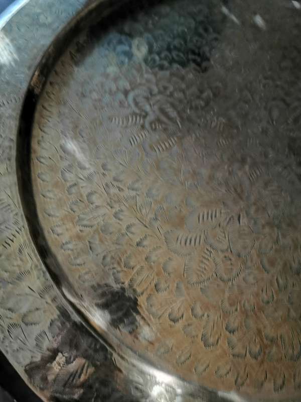 VINTAGE BRASS WALL HNGING PLATE