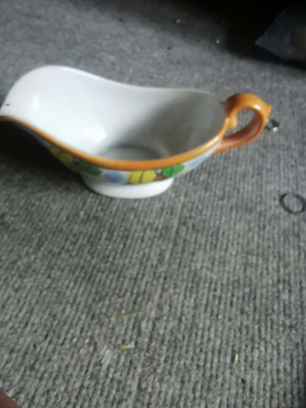 VINTAGE 3 PIECE GRAVY DISH