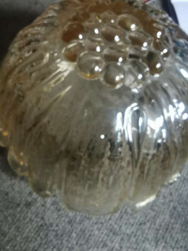 ANTIQUE THICK GLASS LIGHT FITTING