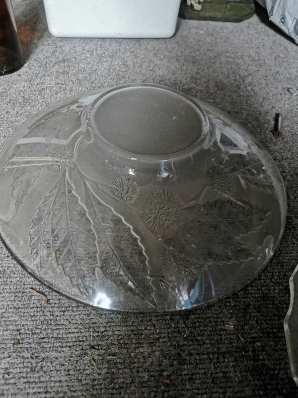 BIG PATTERN GLASS BOWL