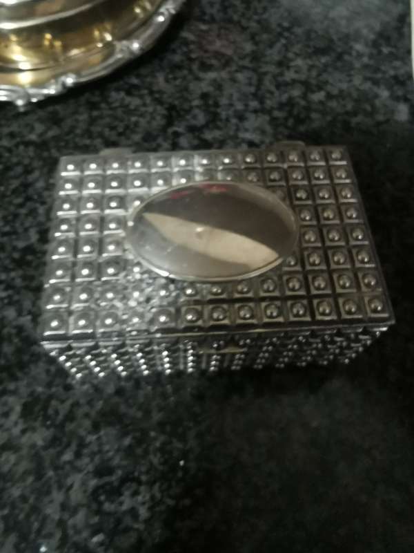 silverplated jewelry box