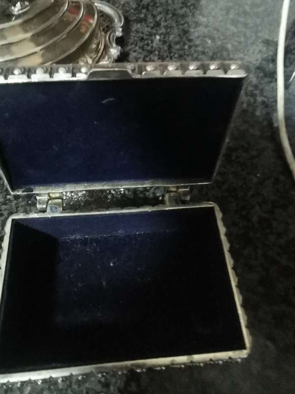silverplated jewelry box