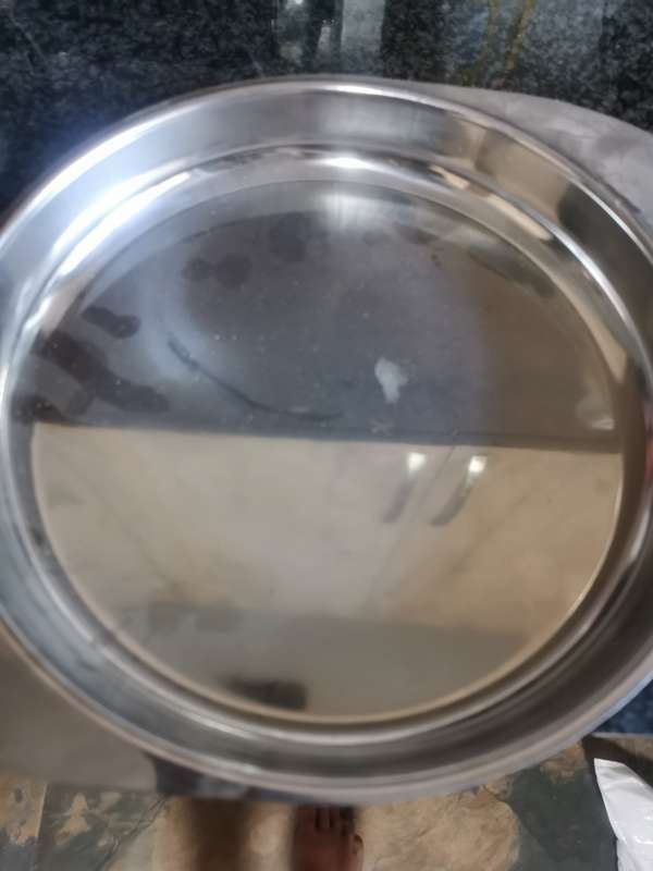 VINTAGE  STAINLESS STEEL TART BOWL