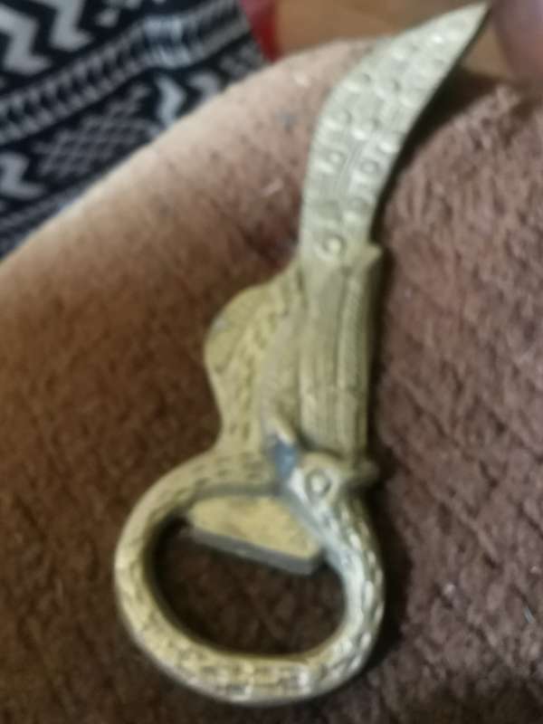 VINTAGE BRASS BOTTLE OPENER