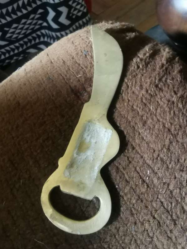 VINTAGE BRASS BOTTLE OPENER