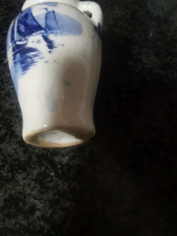 VINTAGE 6,5CM 2 HANDLE  VASE