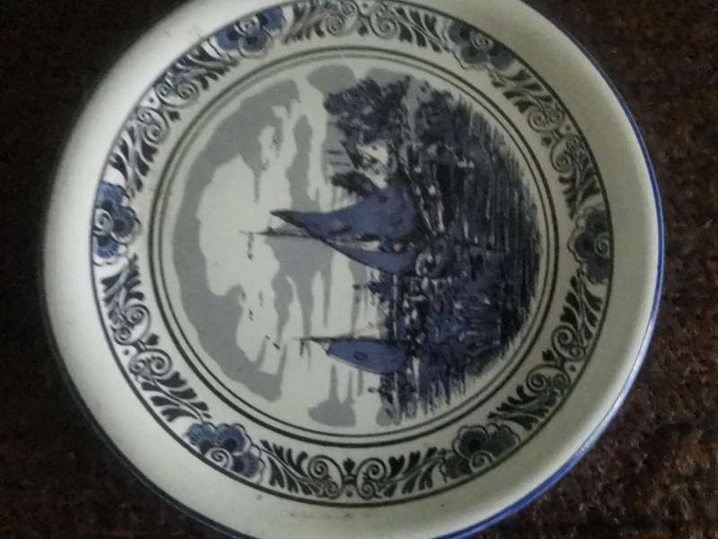 VINTAGE 8CM DELFT HOLLAND PLATE