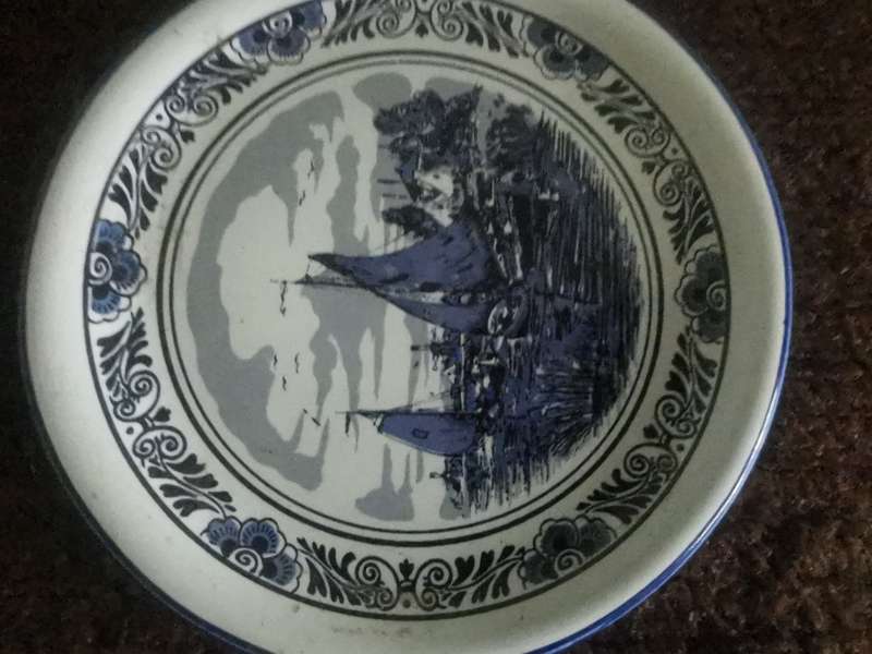 VINTAGE 8CM DELFT HOLLAND PLATE
