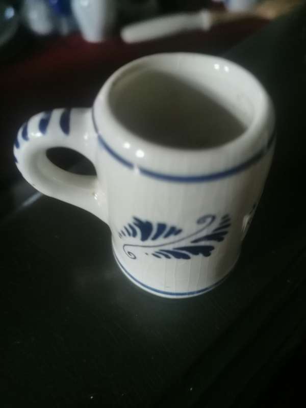 VINTAGE 5CM DELFT HOLLAND MUG
