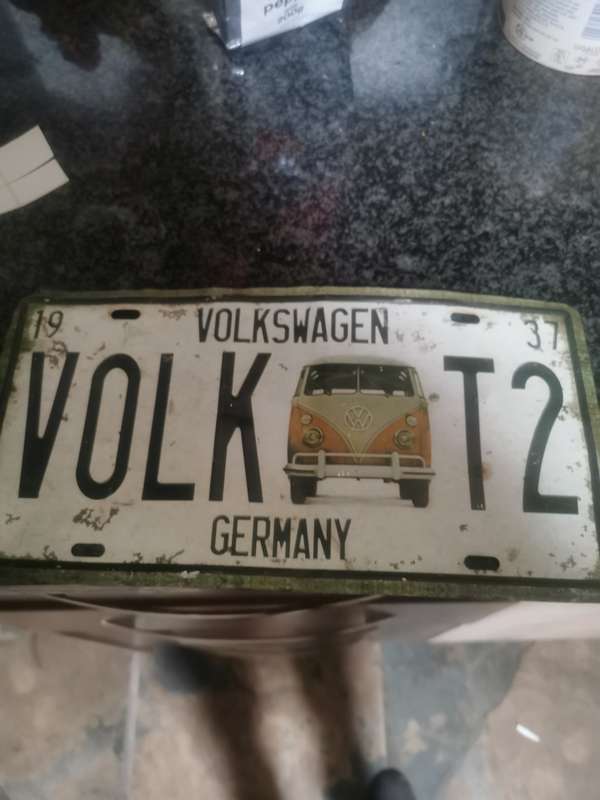 COLLECTABLE 1937  VOLKSWAGEN NUMBERPLATE GEMANY