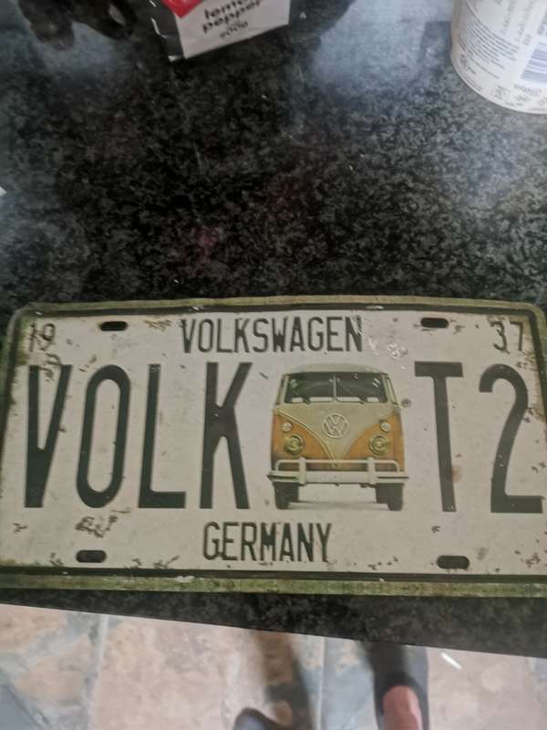 COLLECTABLE 1937  VOLKSWAGEN NUMBERPLATE GEMANY