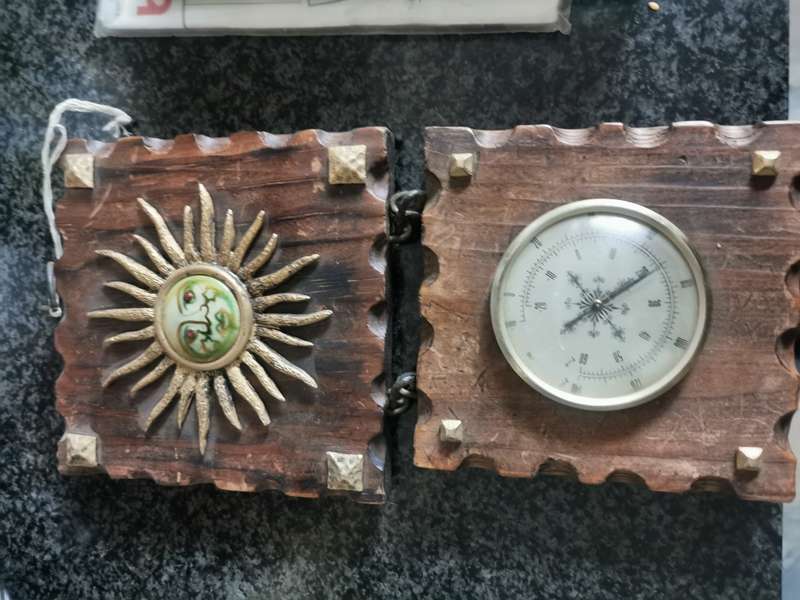 Vintage hanging  sunmaster on wood