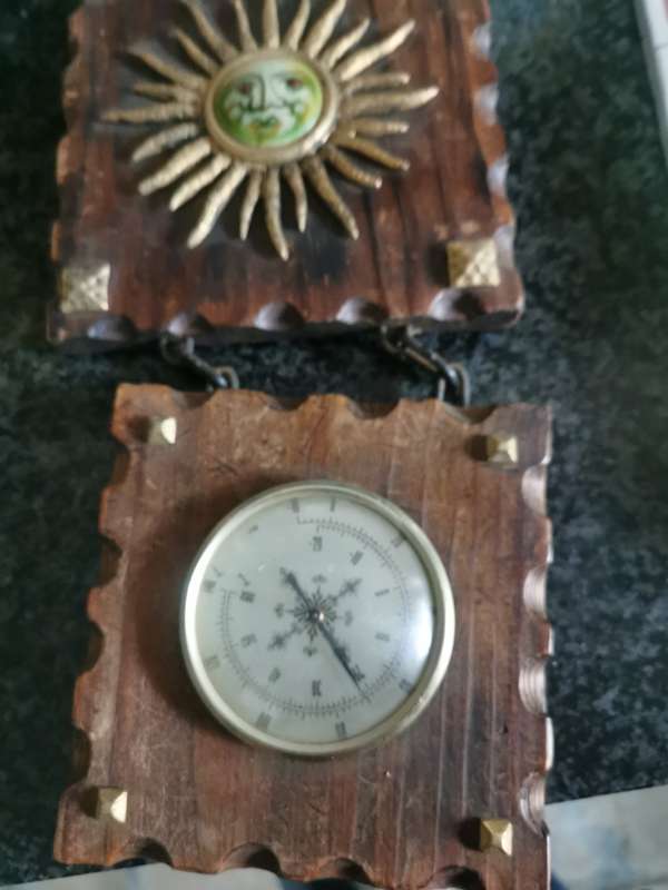 Vintage hanging  sunmaster on wood