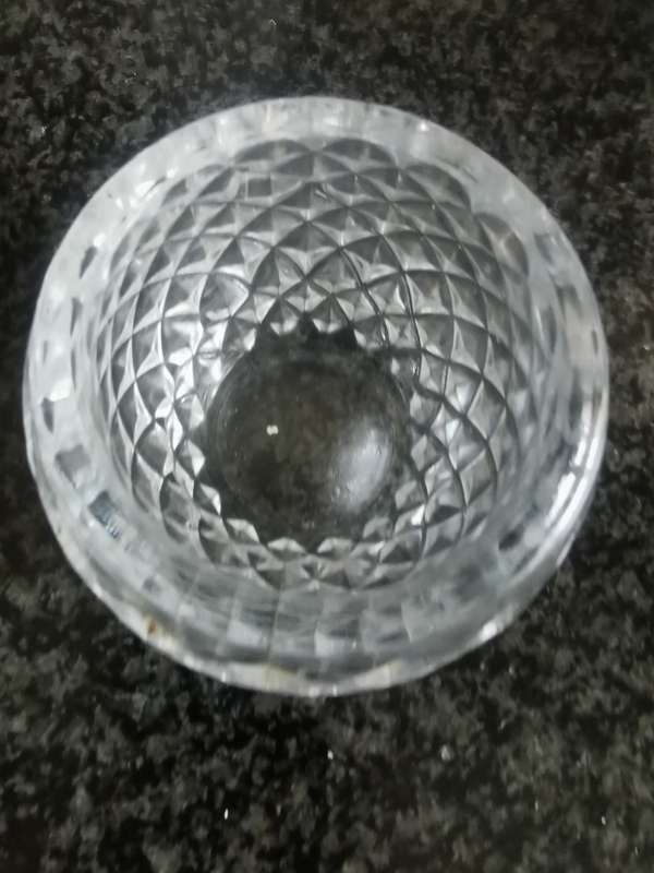 VINTAGE SMALL CUT GLASS HOLDER