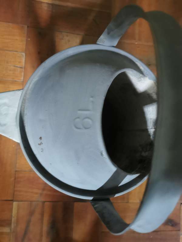 VINTAGE GALVANISED  METAL 2 HANDLE WATERING CAN