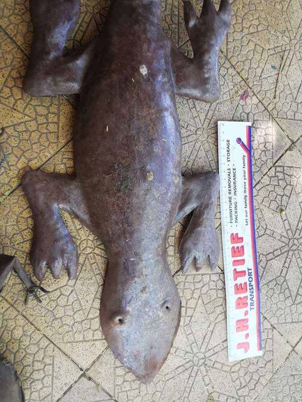 2 VINTAGE WALL MOUMTED LIZZARDS
