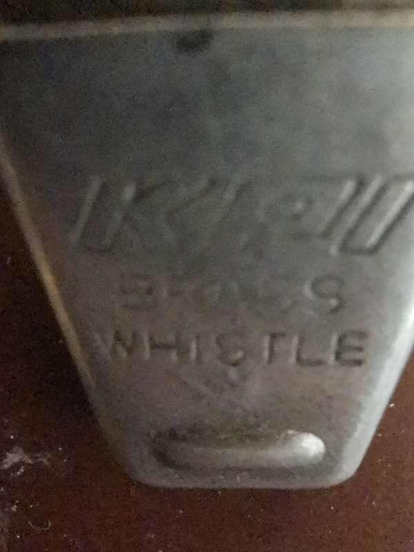 Vintage KPI  Brass whistle