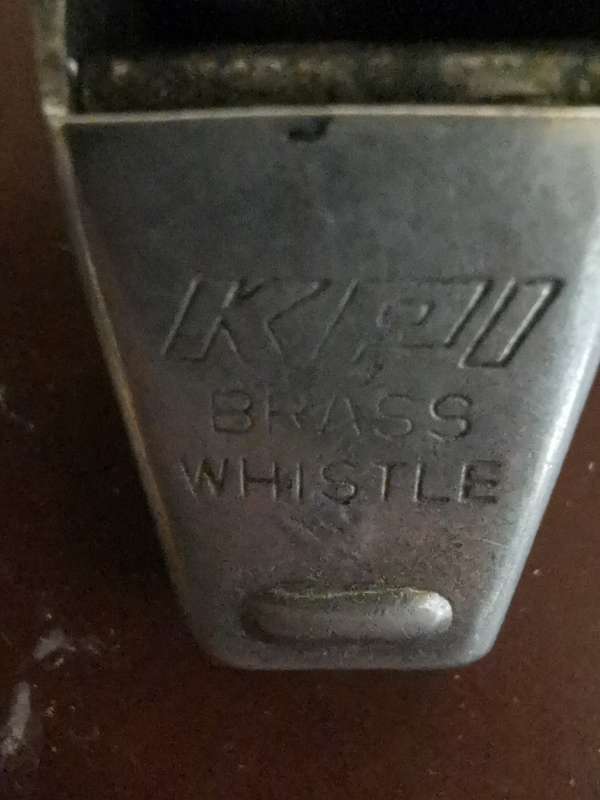 Vintage KPI  Brass whistle
